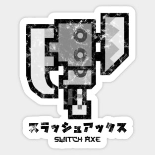 Monster Hunter World Switch Axe Kanji Sticker